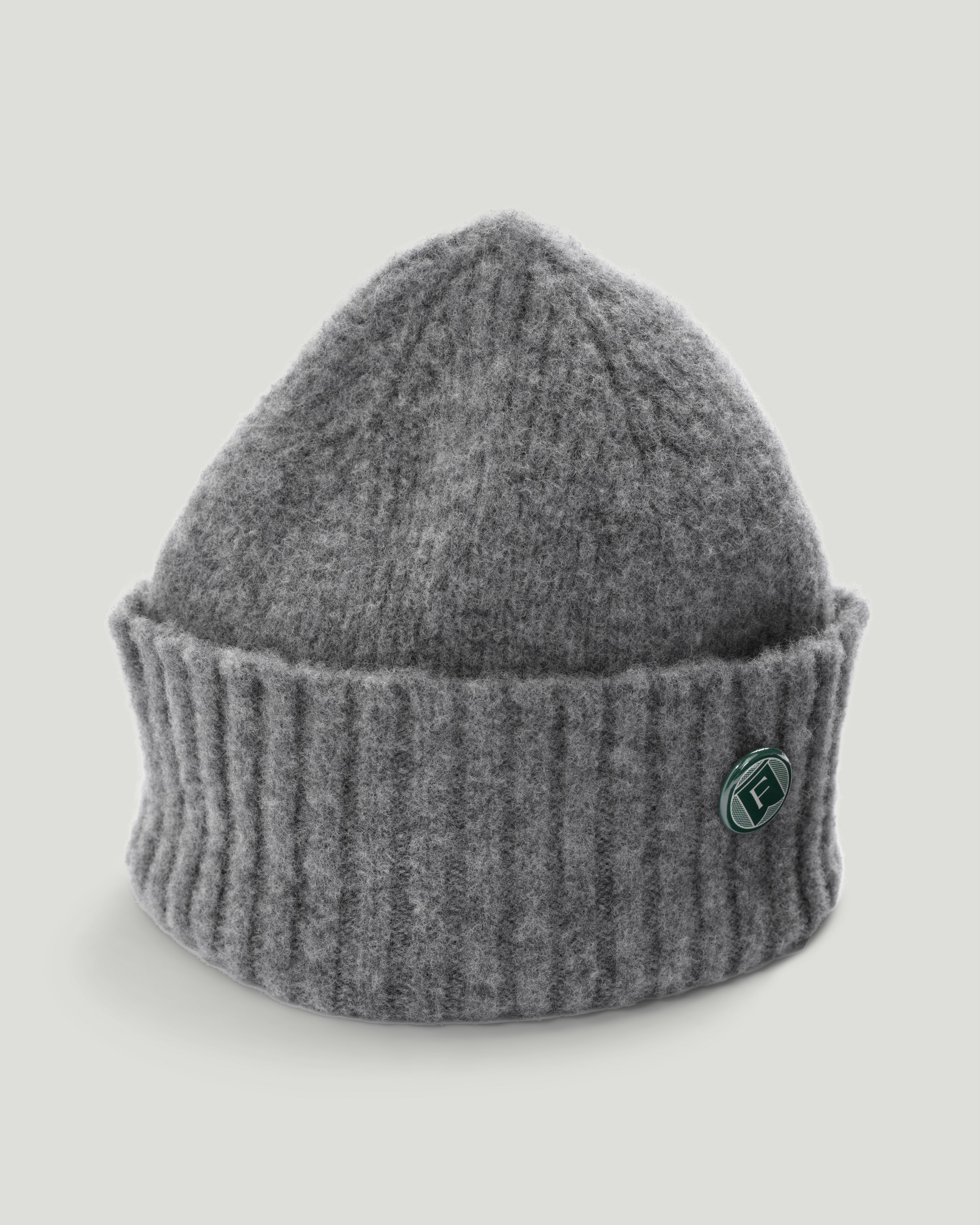 Fishtail Shaggy Beanie - Grey