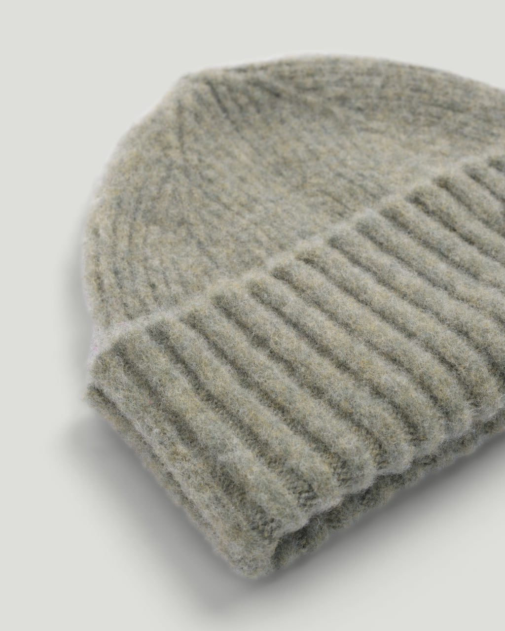 Fishtail Shaggy Beanie - Sage