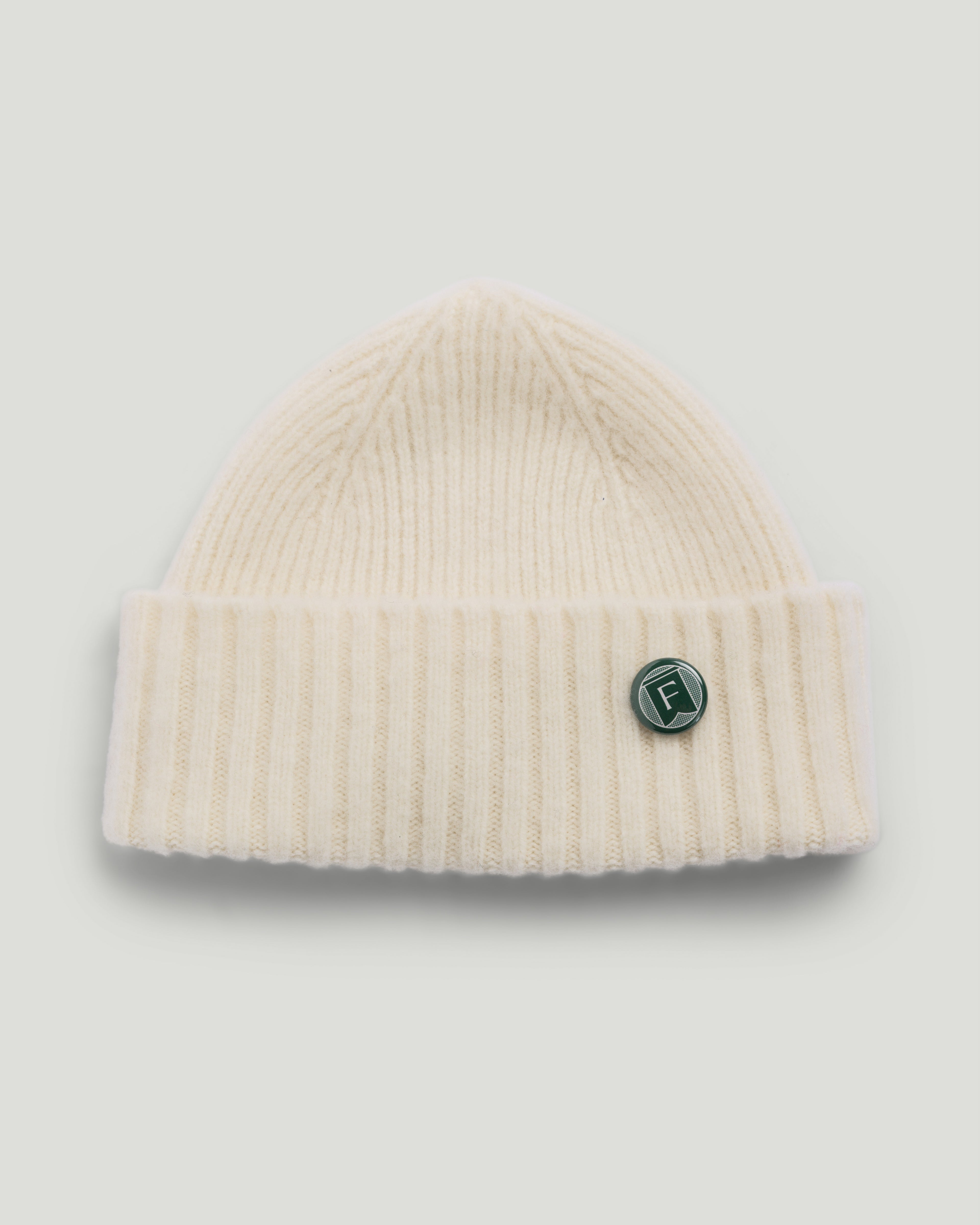 Fishtail Shaggy Beanie - Ecru