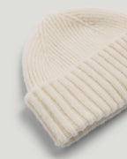 Fishtail Shaggy Beanie - Ecru