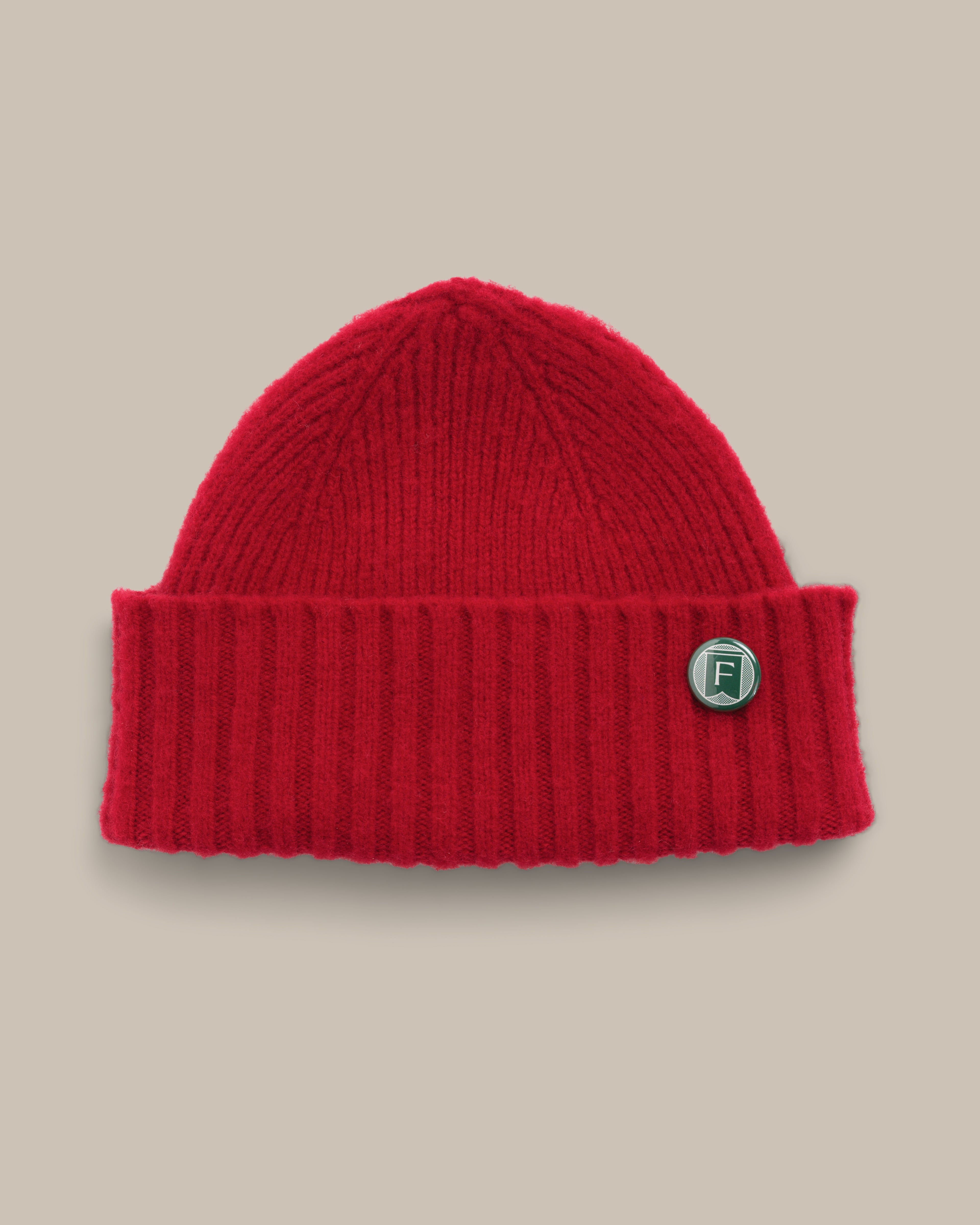 Fishtail Shaggy Beanie - Red