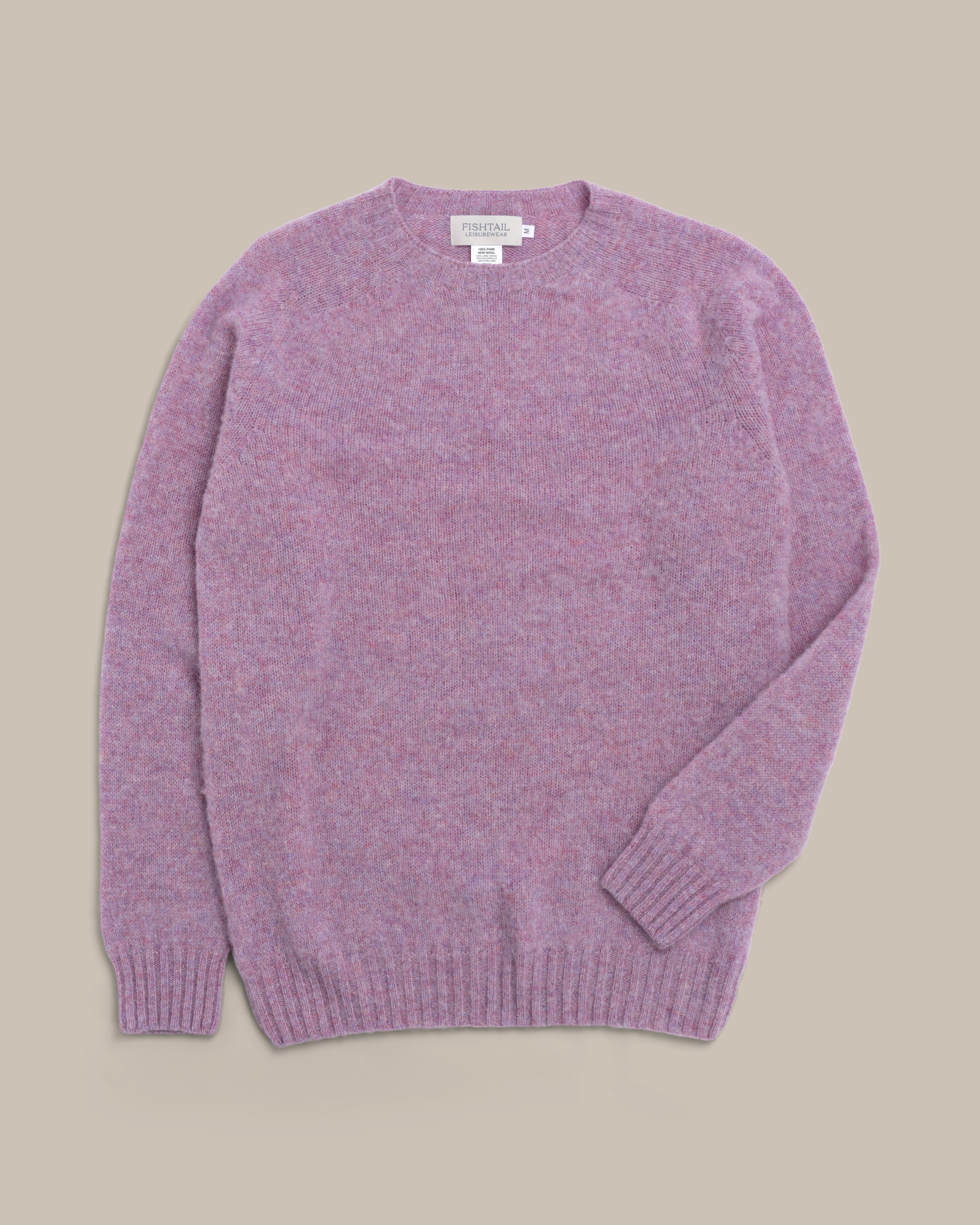 Fishtail Shaggy Jumper - Lavendel