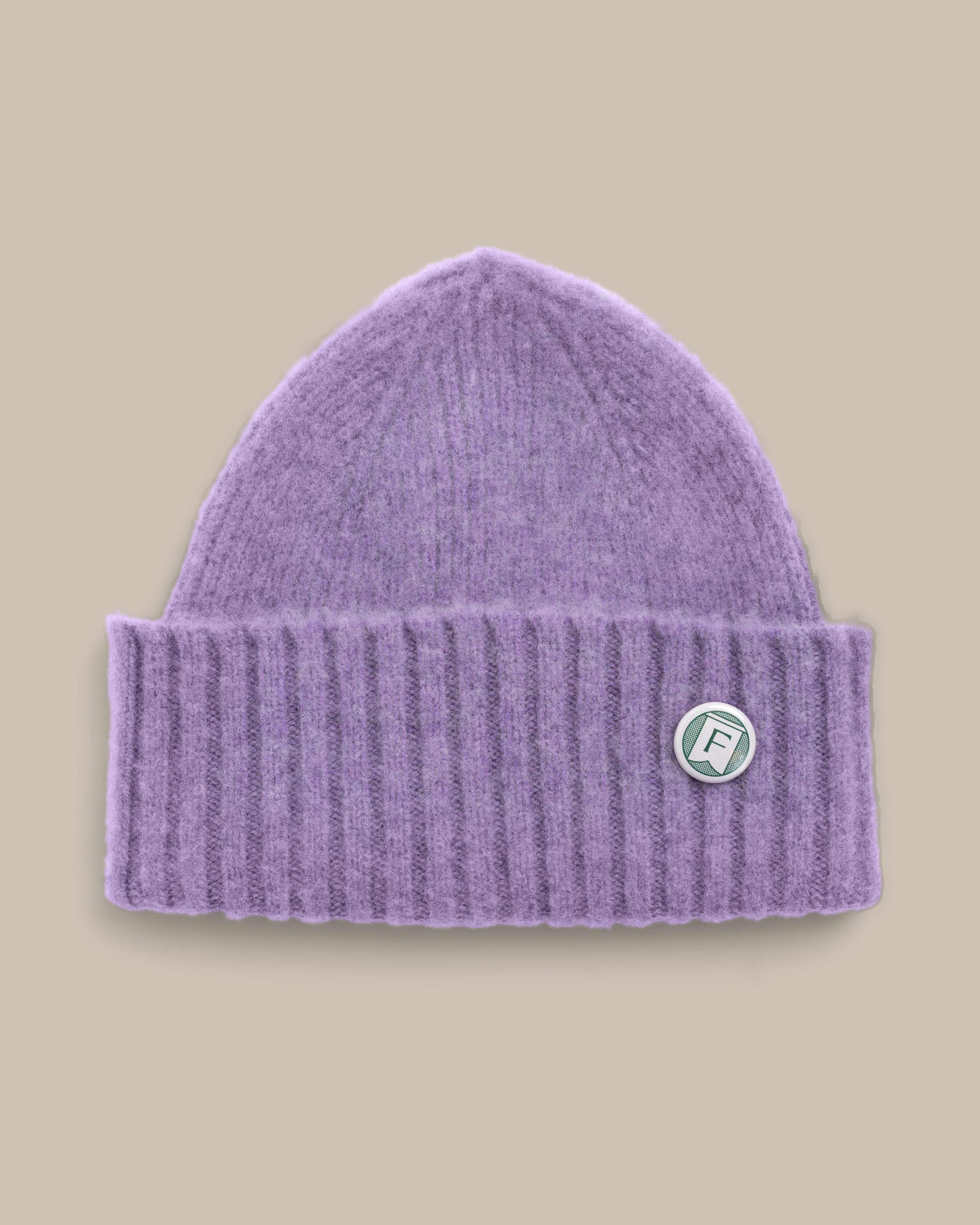 Fishtail Shaggy Beanie - Lilac