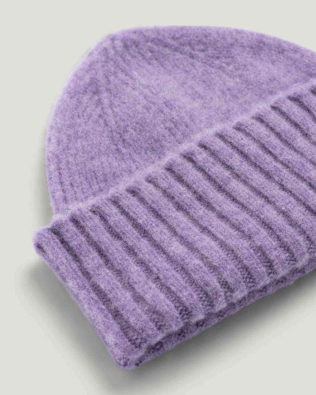 Fishtail Shaggy Beanie - Lilac