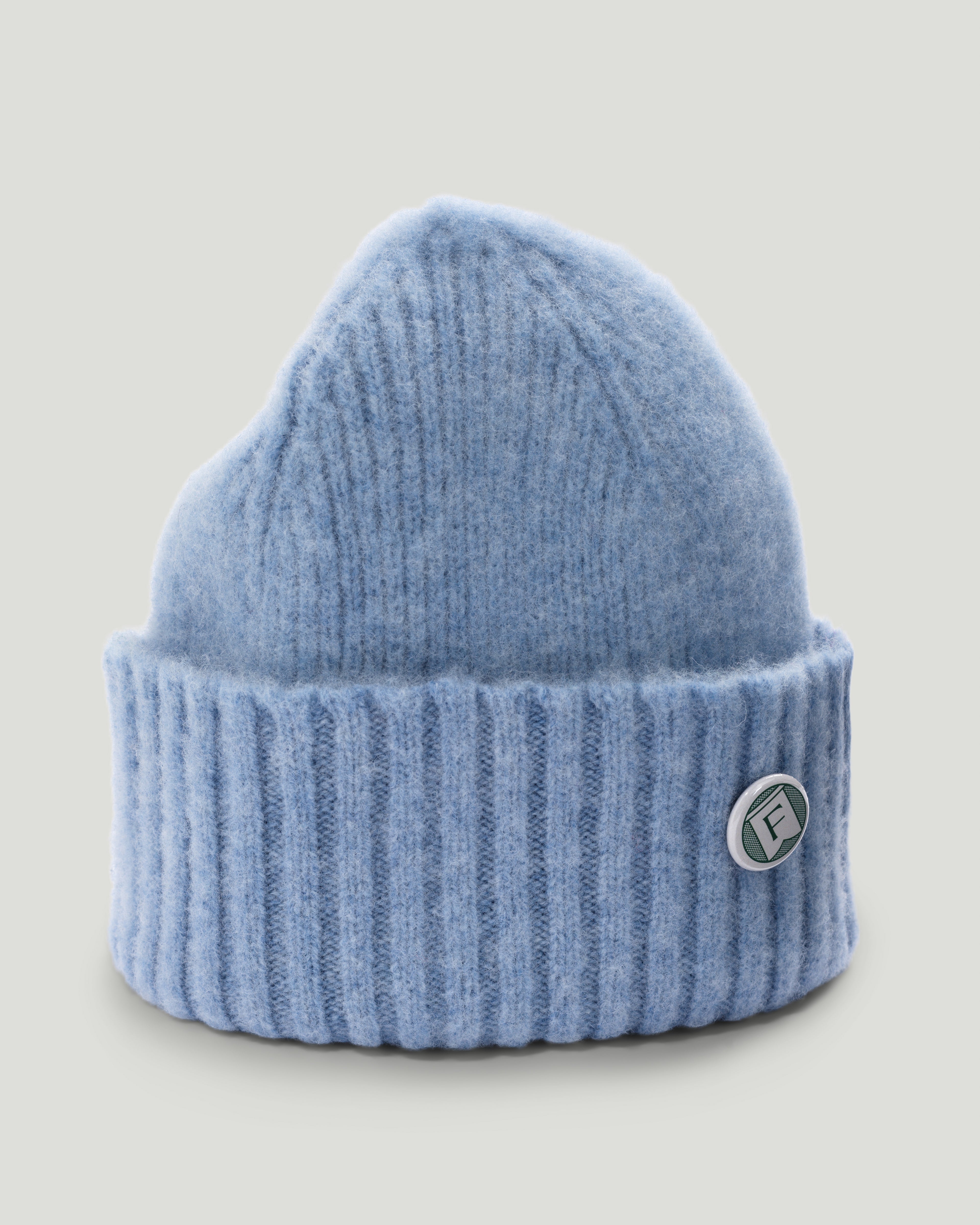 Fishtail Shaggy Beanie - Sky