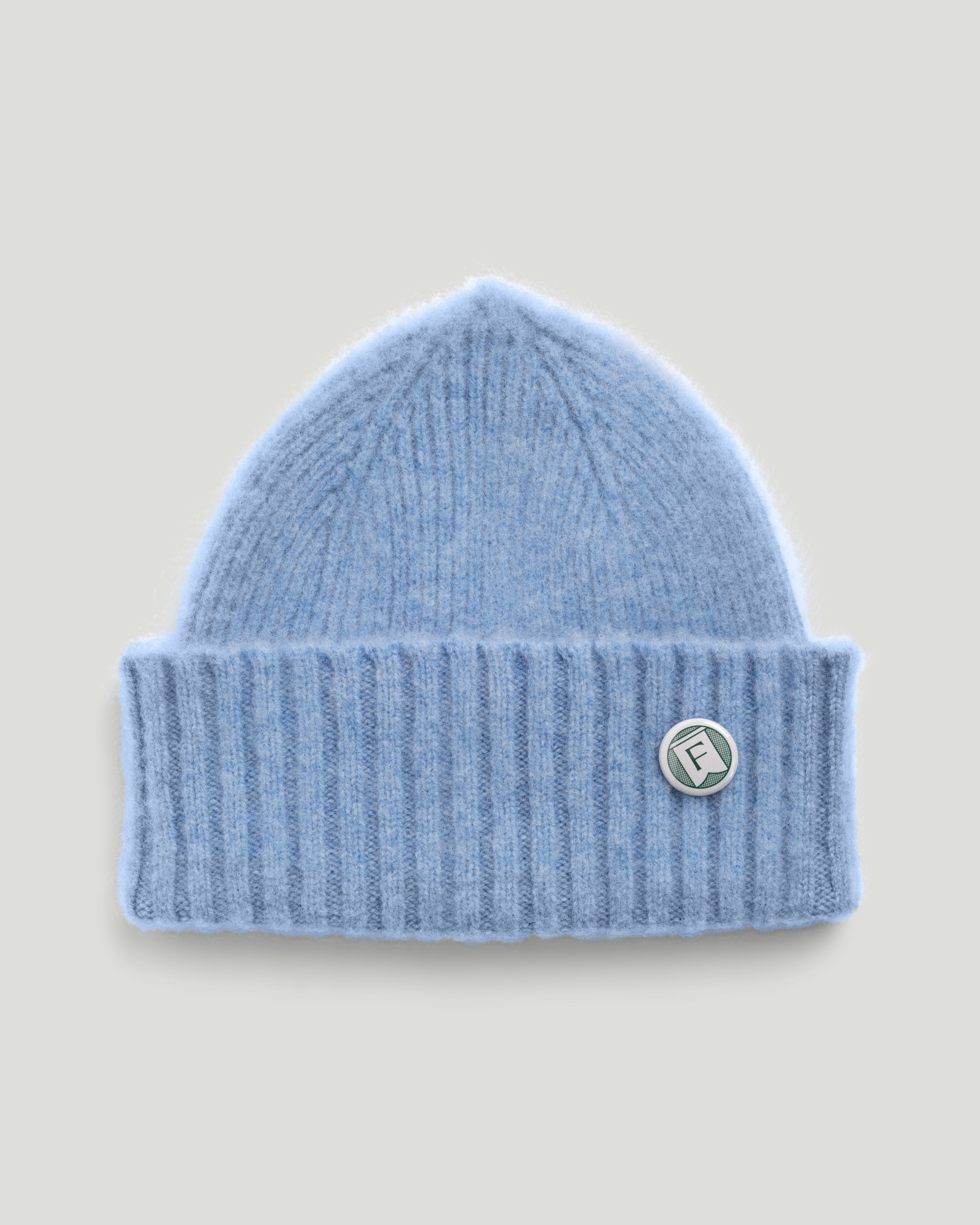Fishtail Shaggy Beanie - Sky