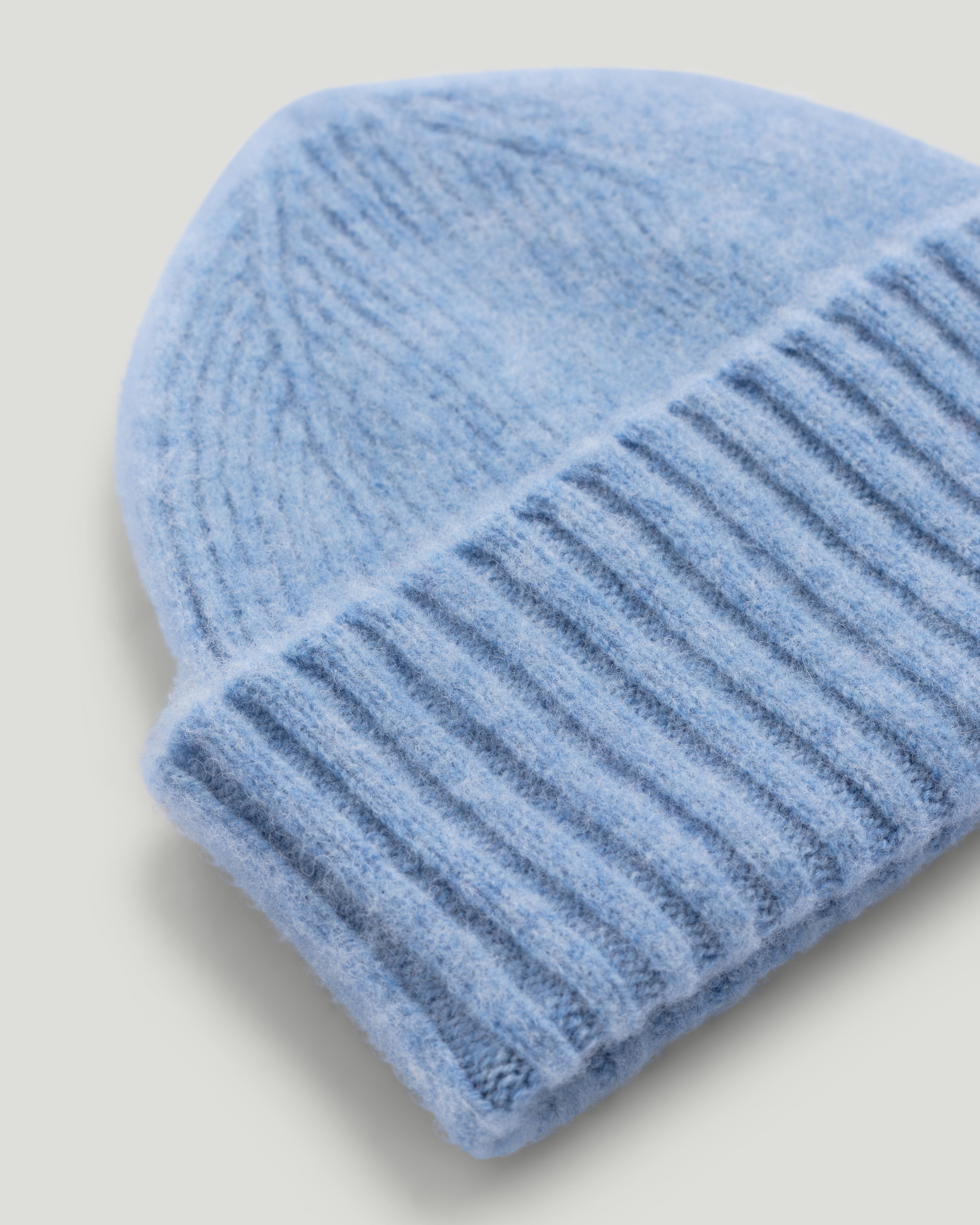 Fishtail Shaggy Beanie - Sky