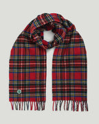 Fishtail Brushed Lambswool Scarf - Tartan