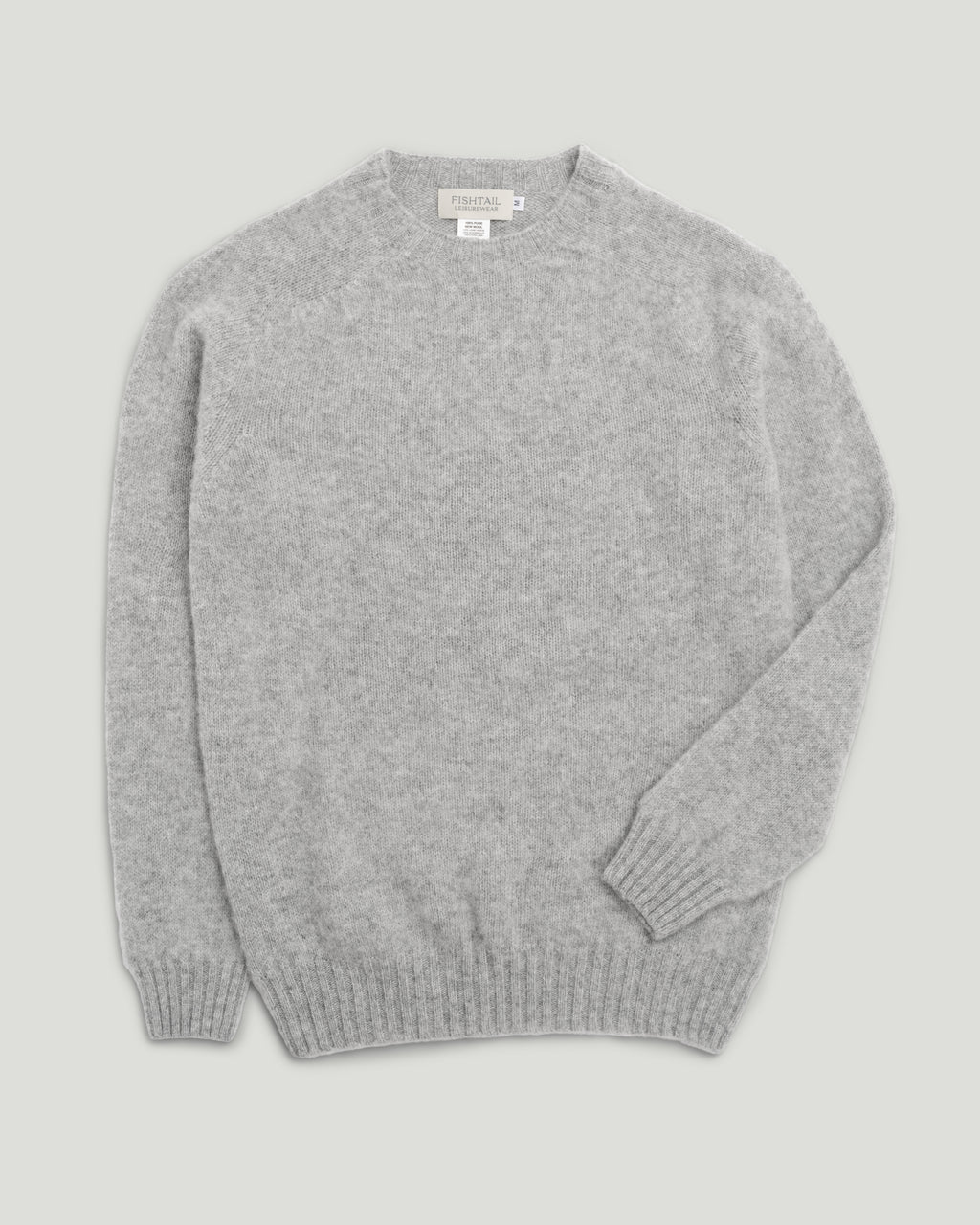 Fishtail Shaggy Jumper - Silver