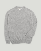 Fishtail Shaggy Jumper - Silver