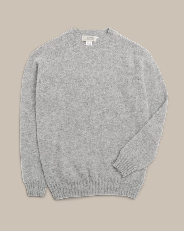 Fishtail Shaggy Jumper - Silver