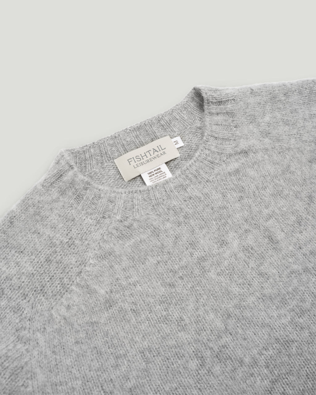 Fishtail Shaggy Jumper - Silver