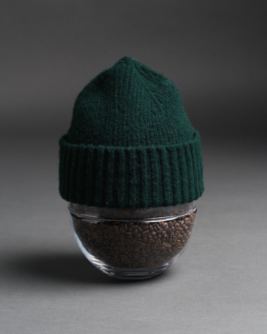 Fishtail Shaggy Beanie - Bottle Green