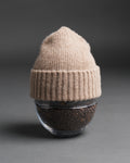 Fishtail Shaggy Beanie - Camel