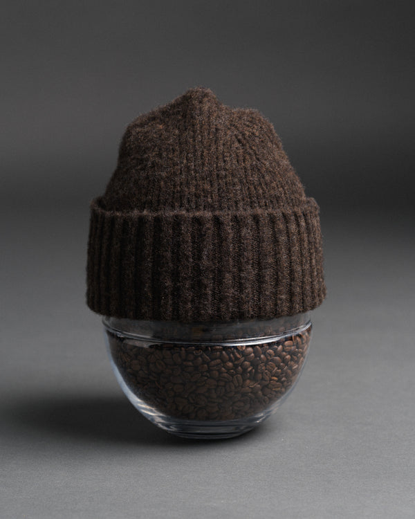 Fishtail Shaggy Beanie - Brown