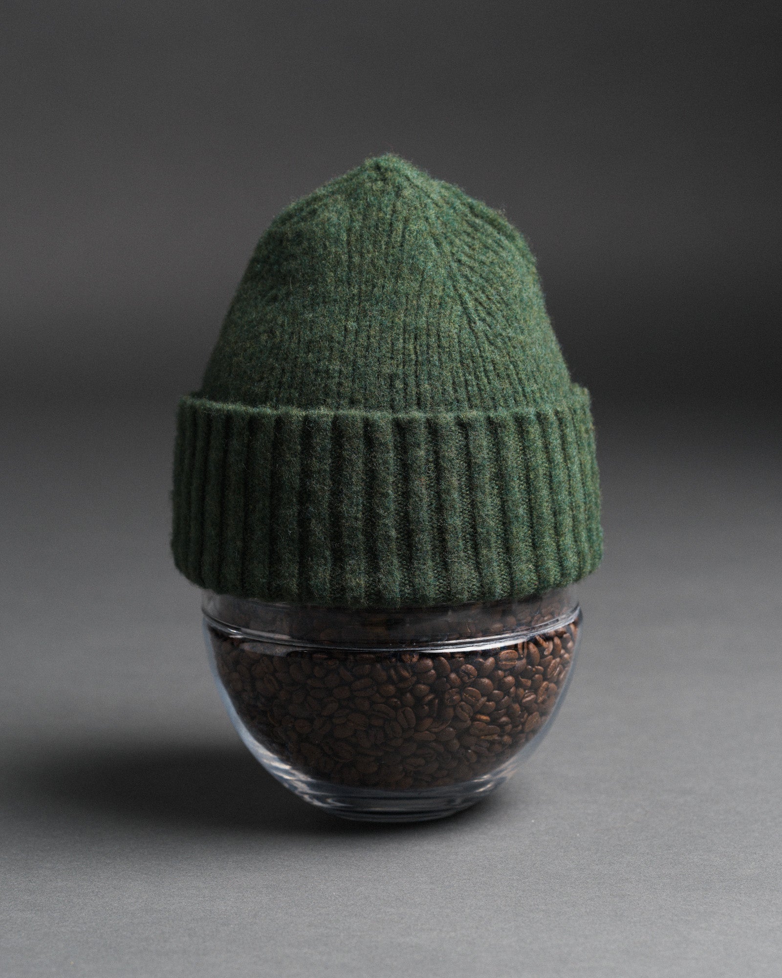 Fishtail Shaggy Beanie - Olive