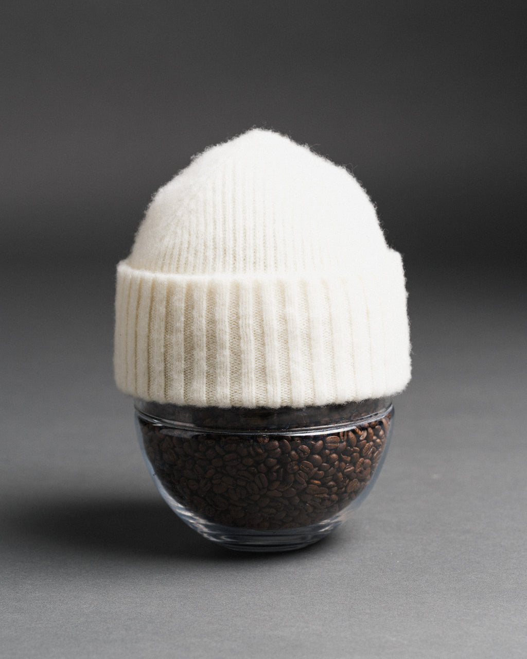 Fishtail Shaggy Beanie - Ecru