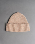 Fishtail Shaggy Beanie - Camel