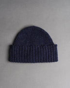 Fishtail Shaggy Beanie - Navy