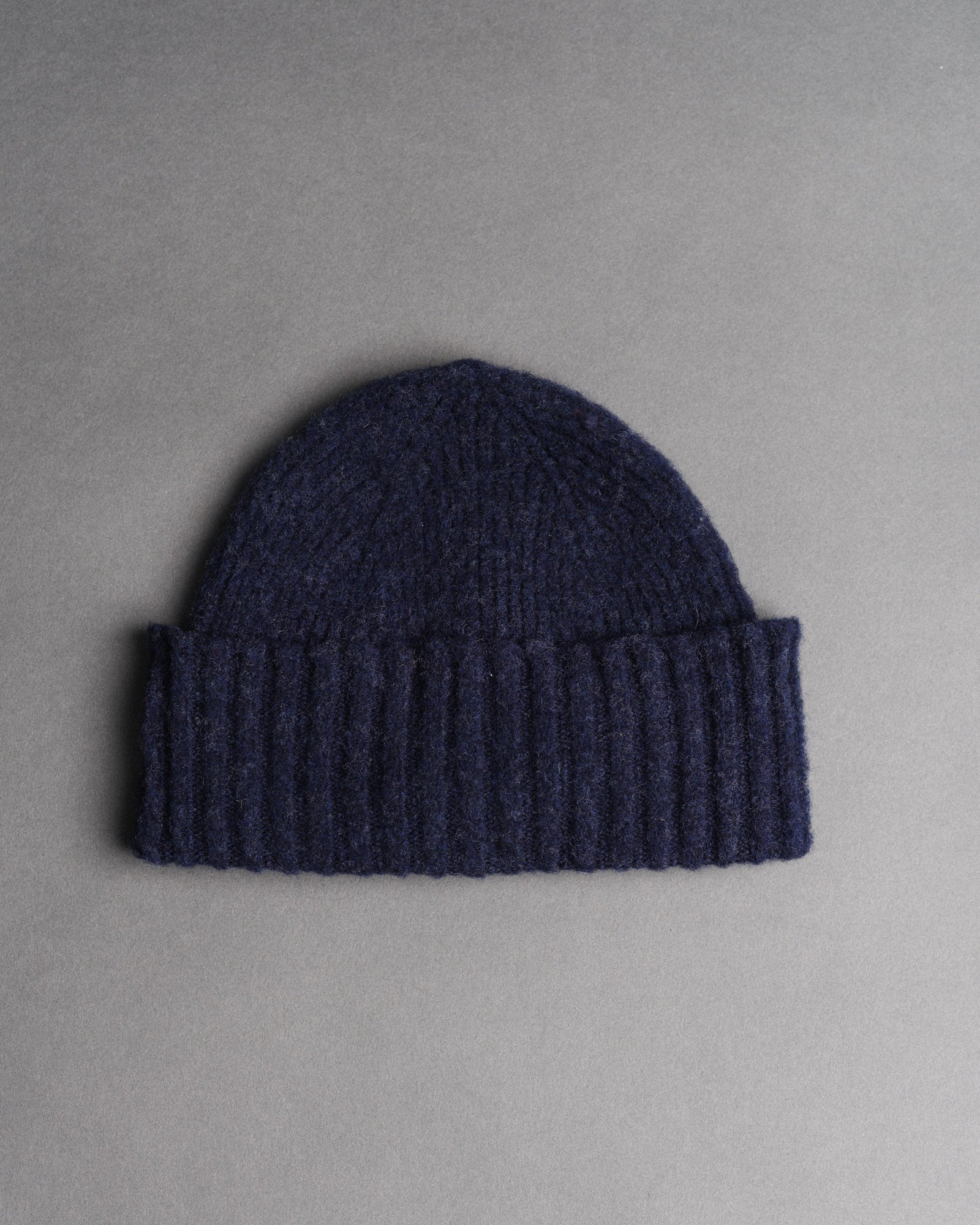 Fishtail Shaggy Beanie - Navy