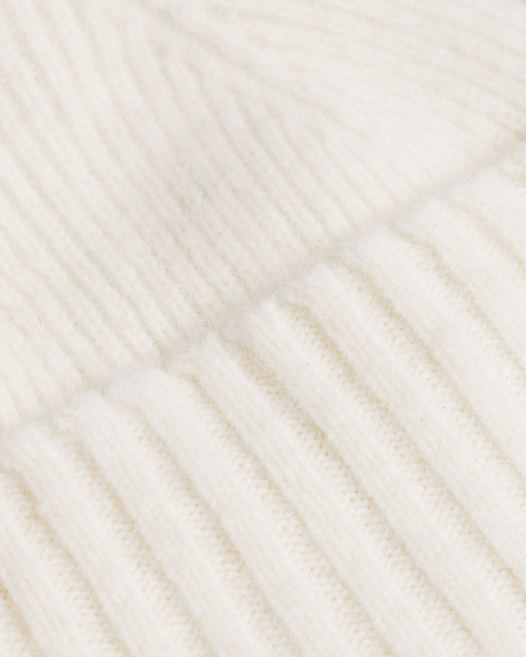 Fishtail Shaggy Beanie - Ecru