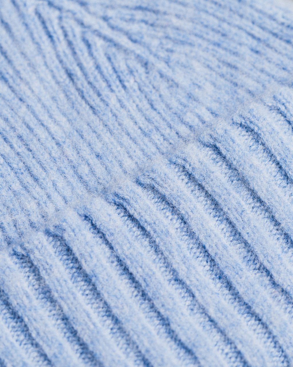 Fishtail Shaggy Beanie - Sky