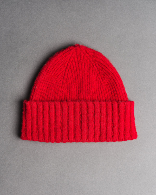Shaggy beanie - red