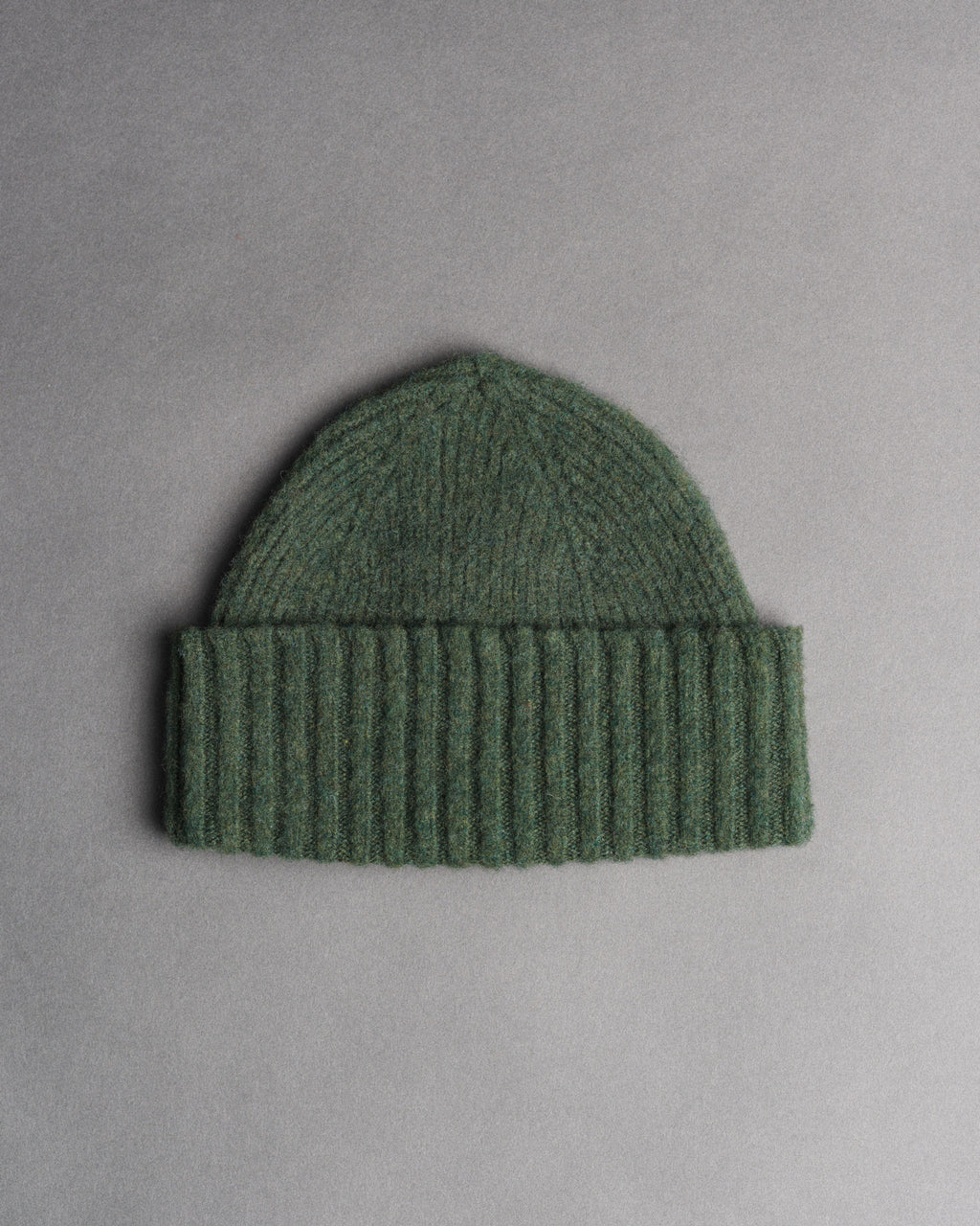 Fishtail Shaggy Beanie - Olive