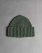 Fishtail Shaggy Beanie - Olive
