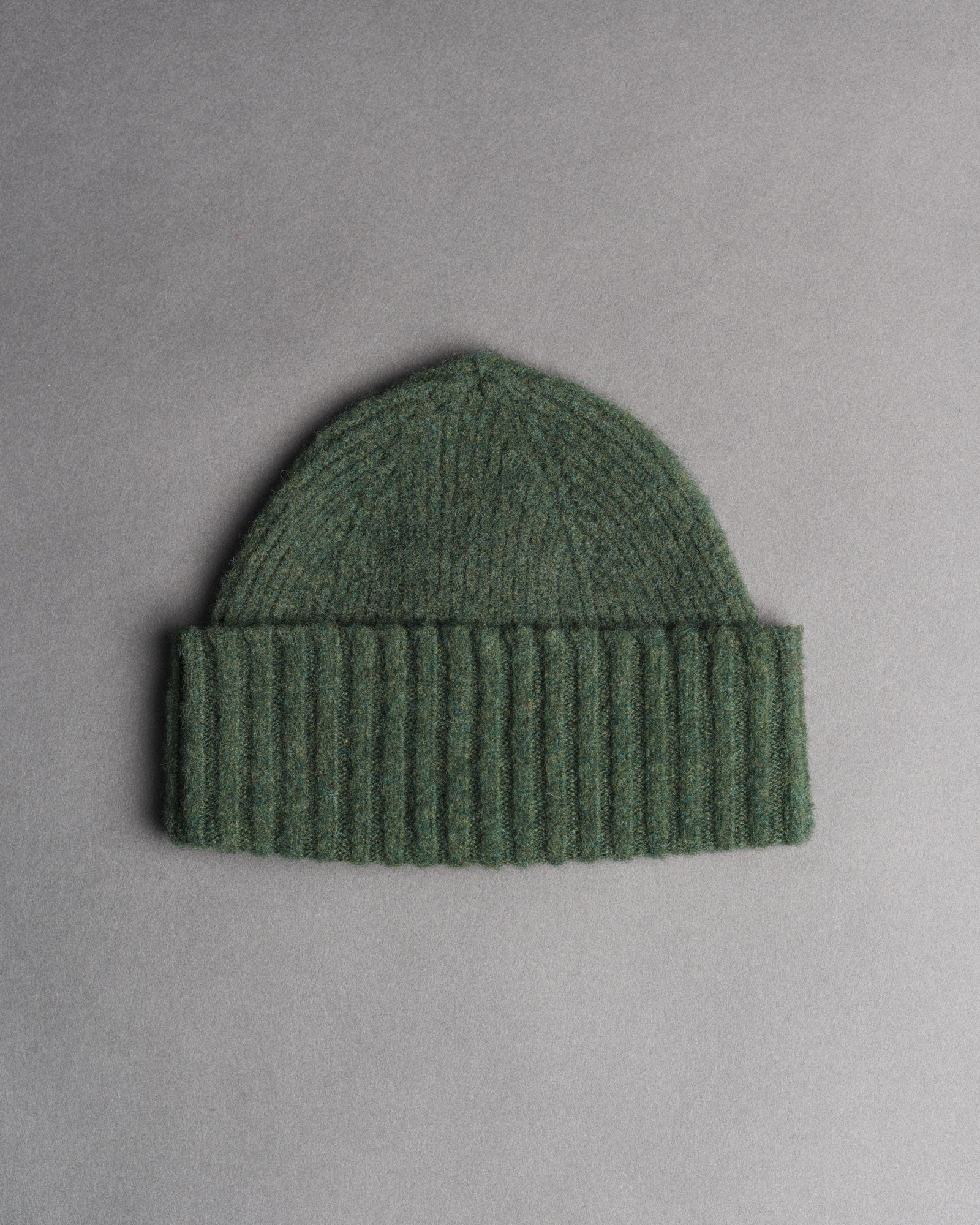 Fishtail Shaggy Beanie - Olive