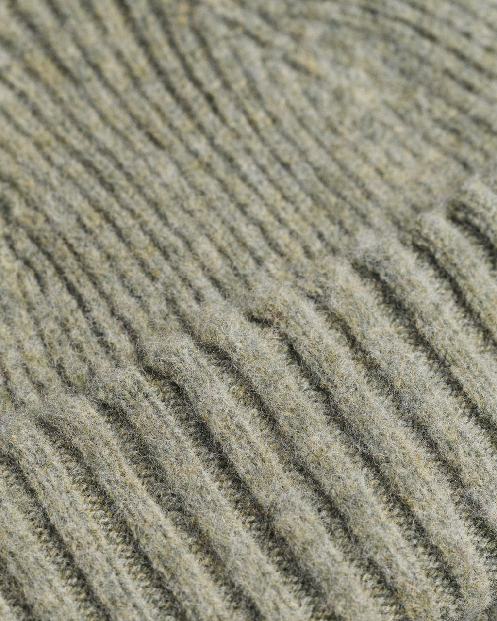 Fishtail Shaggy Beanie - Sage