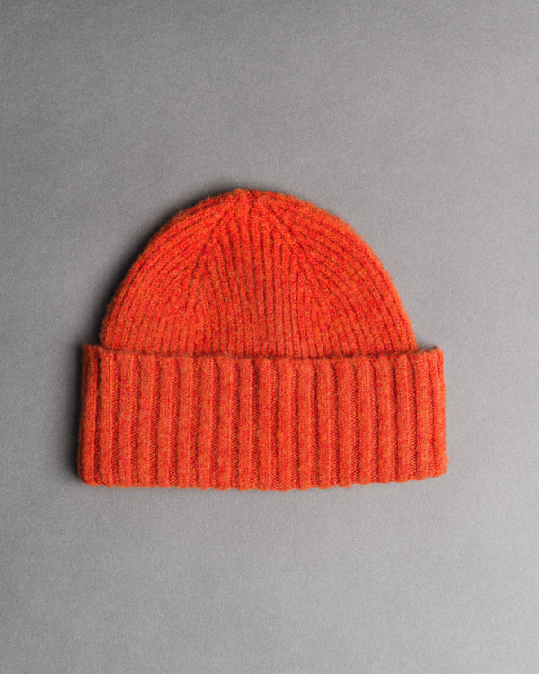 Shaggy beanie - rust