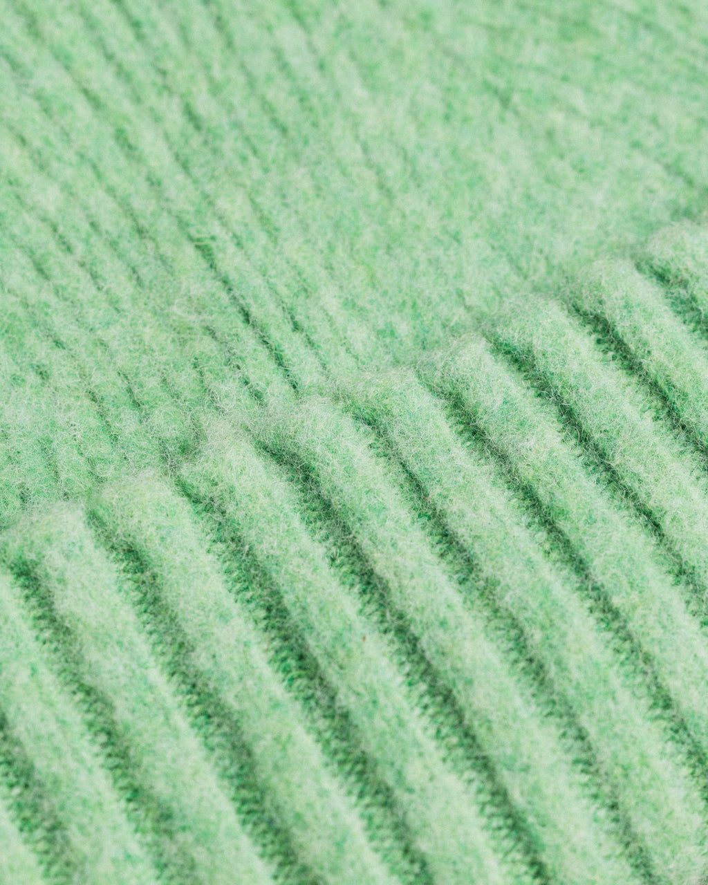 Fishtail Shaggy Beanie - Mint