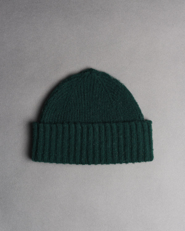 Shaggy beanie - bottle green