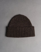 Fishtail Shaggy Beanie - Brown