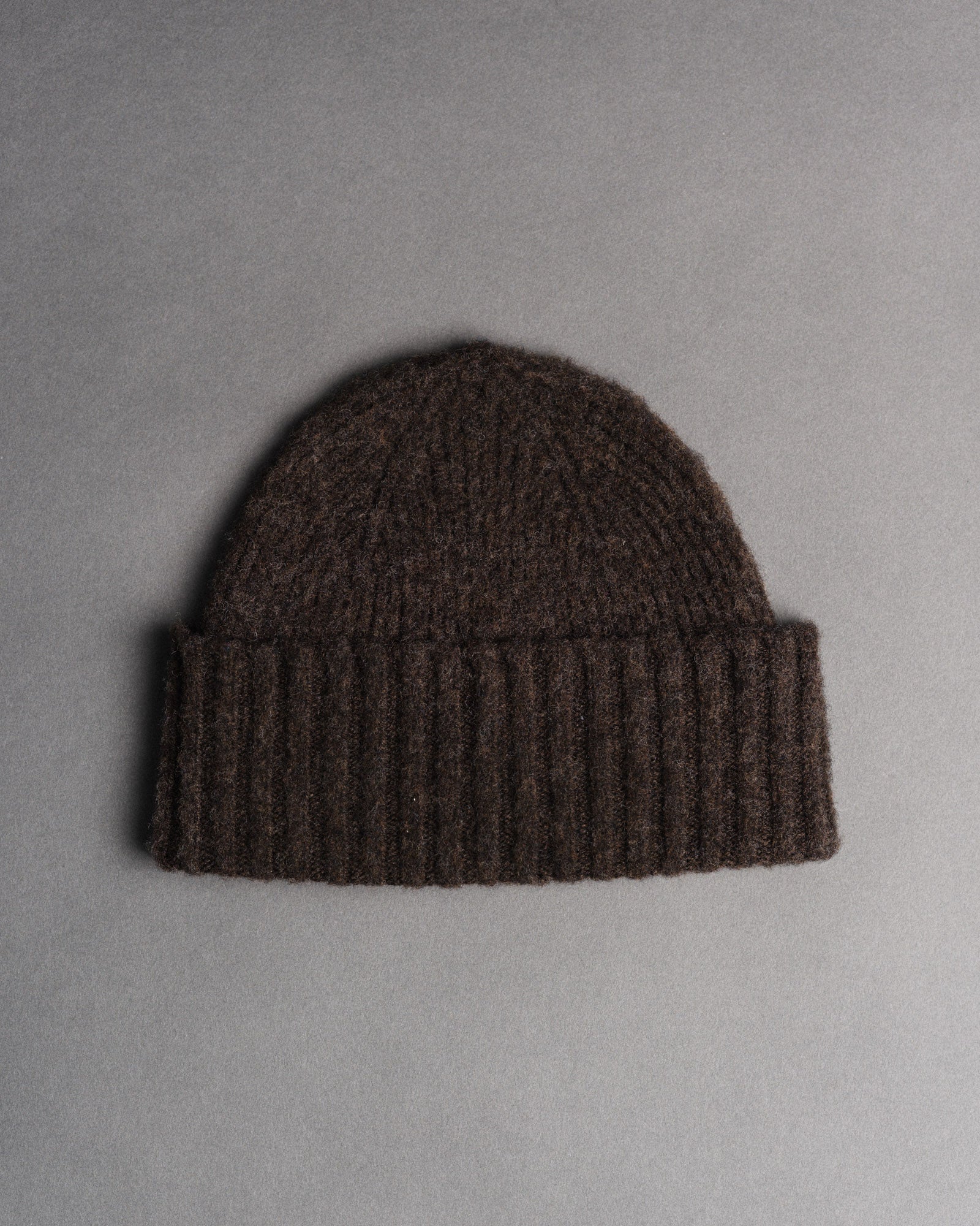 Fishtail Shaggy Beanie - Brown