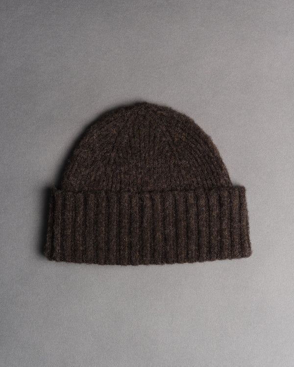 Shaggy beanie - brown