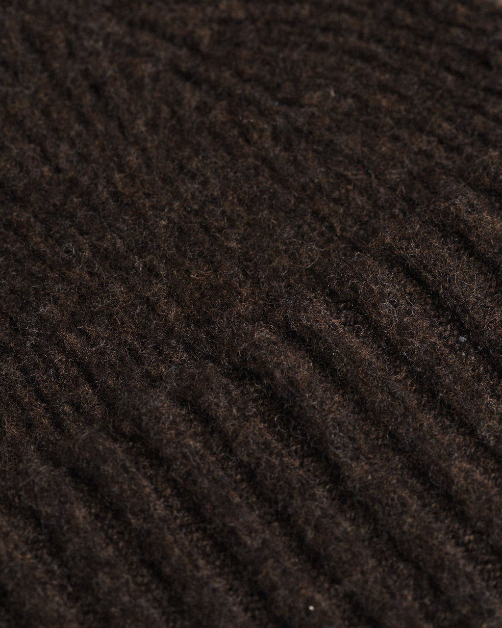 Fishtail Shaggy Beanie - Brown