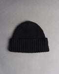 Shaggy beanie - black