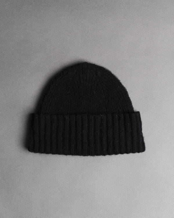 Shaggy beanie - black