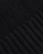 Fishtail Shaggy Beanie - Black