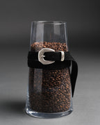 Mancini x Fishtail suede leather belt