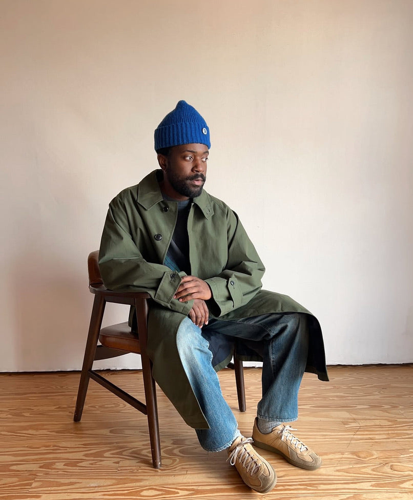 Fishtail Shaggy Beanie - Blue