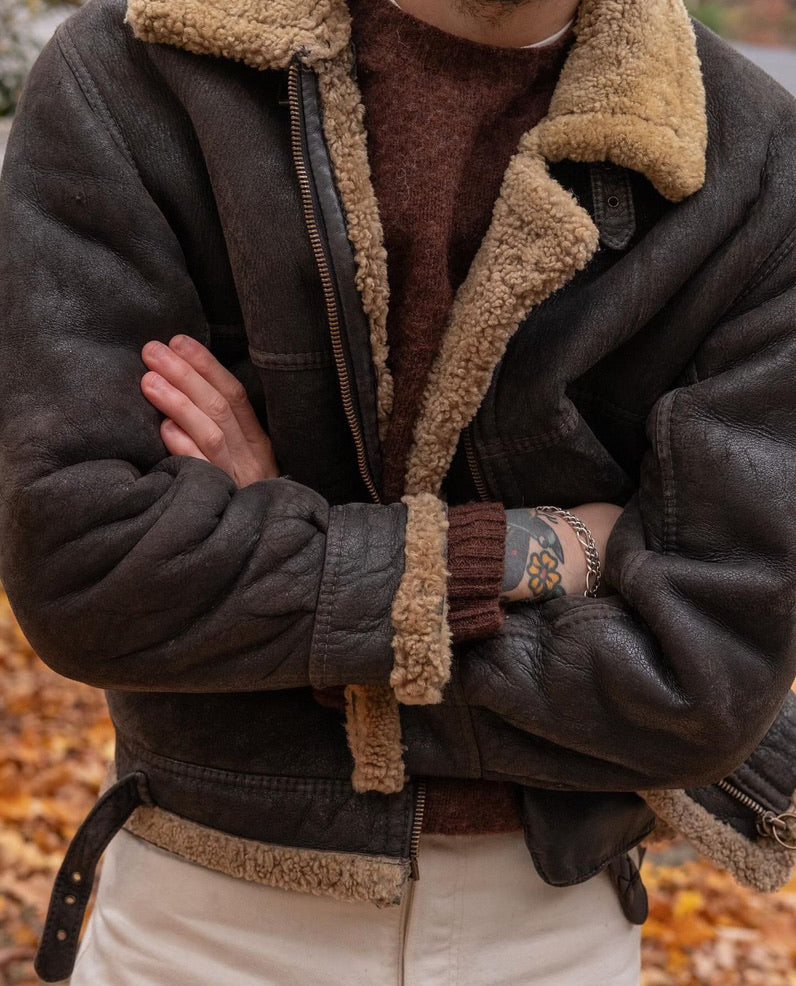 Fishtail Shaggy Jumper - Coffee