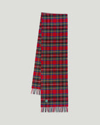 Fishtail Brushed Lambswool Scarf - Tartan