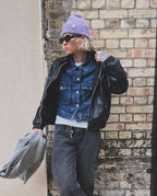 Fishtail Shaggy Beanie - Lilac