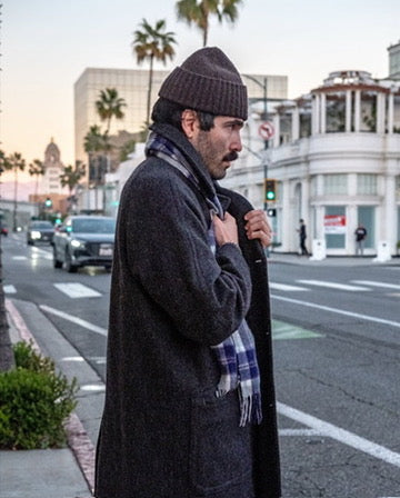 Fishtail Shaggy Beanie - Brown