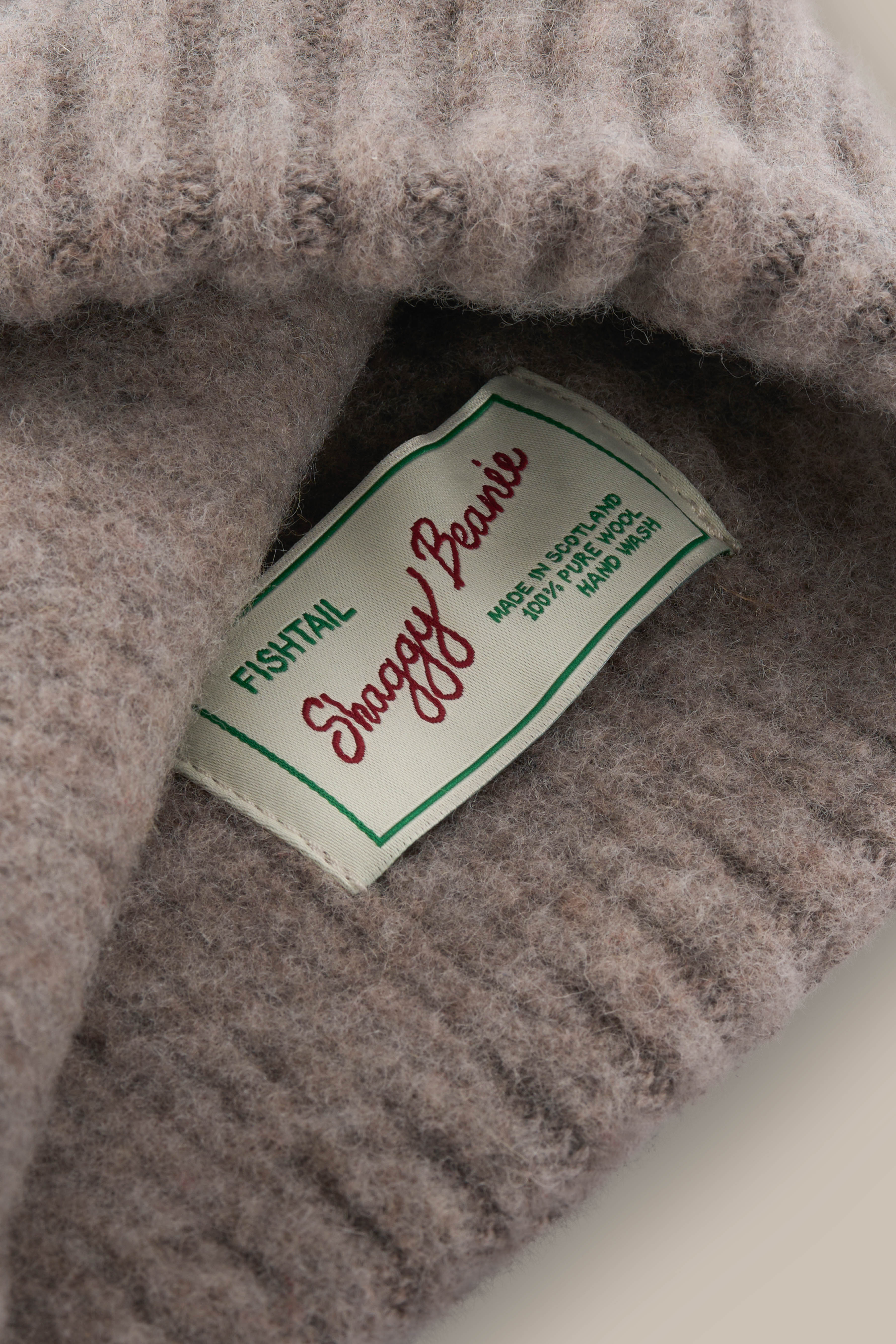 Fishtail Shaggy Beanie - Cliff