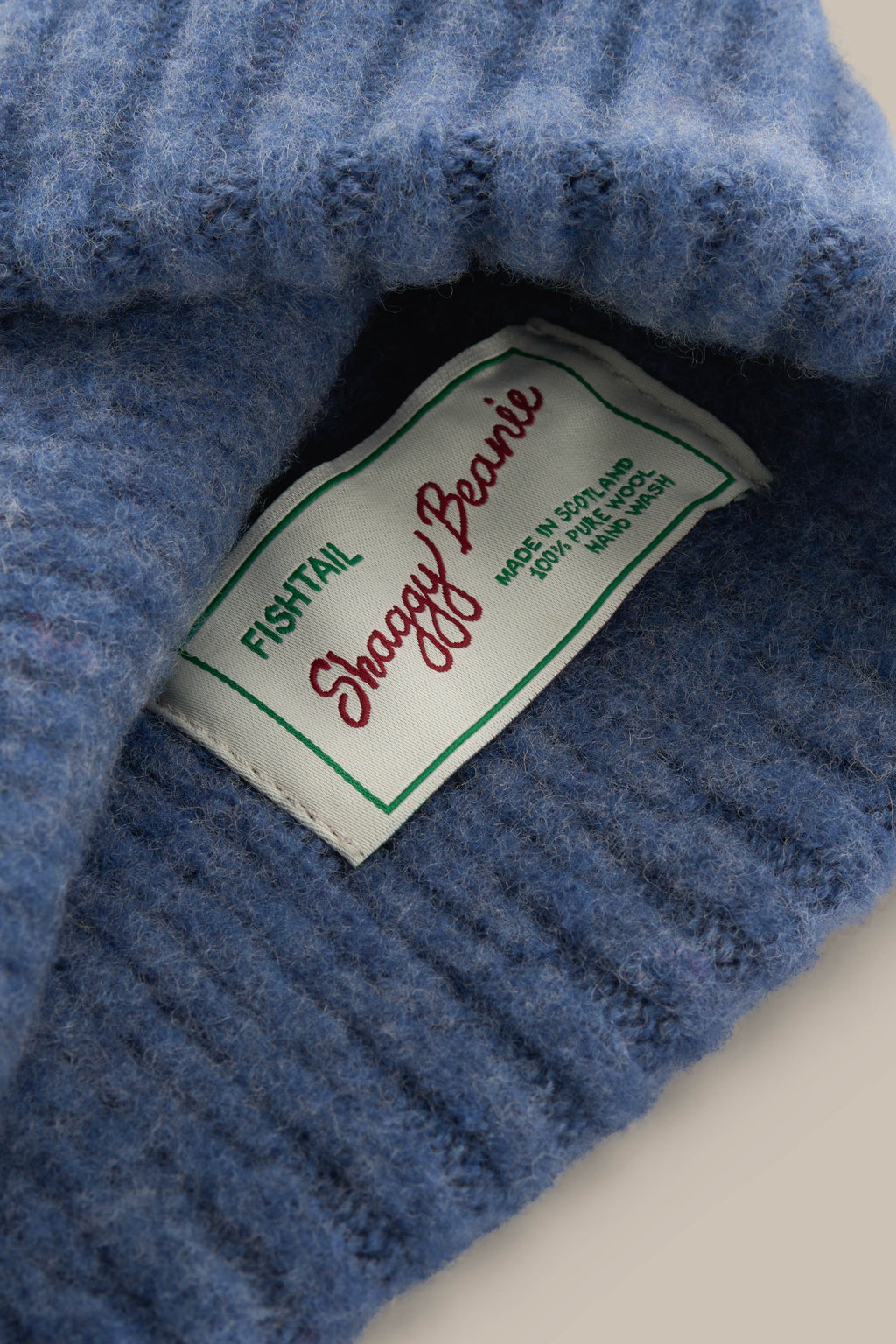 Fishtail Shaggy Beanie - Ocean