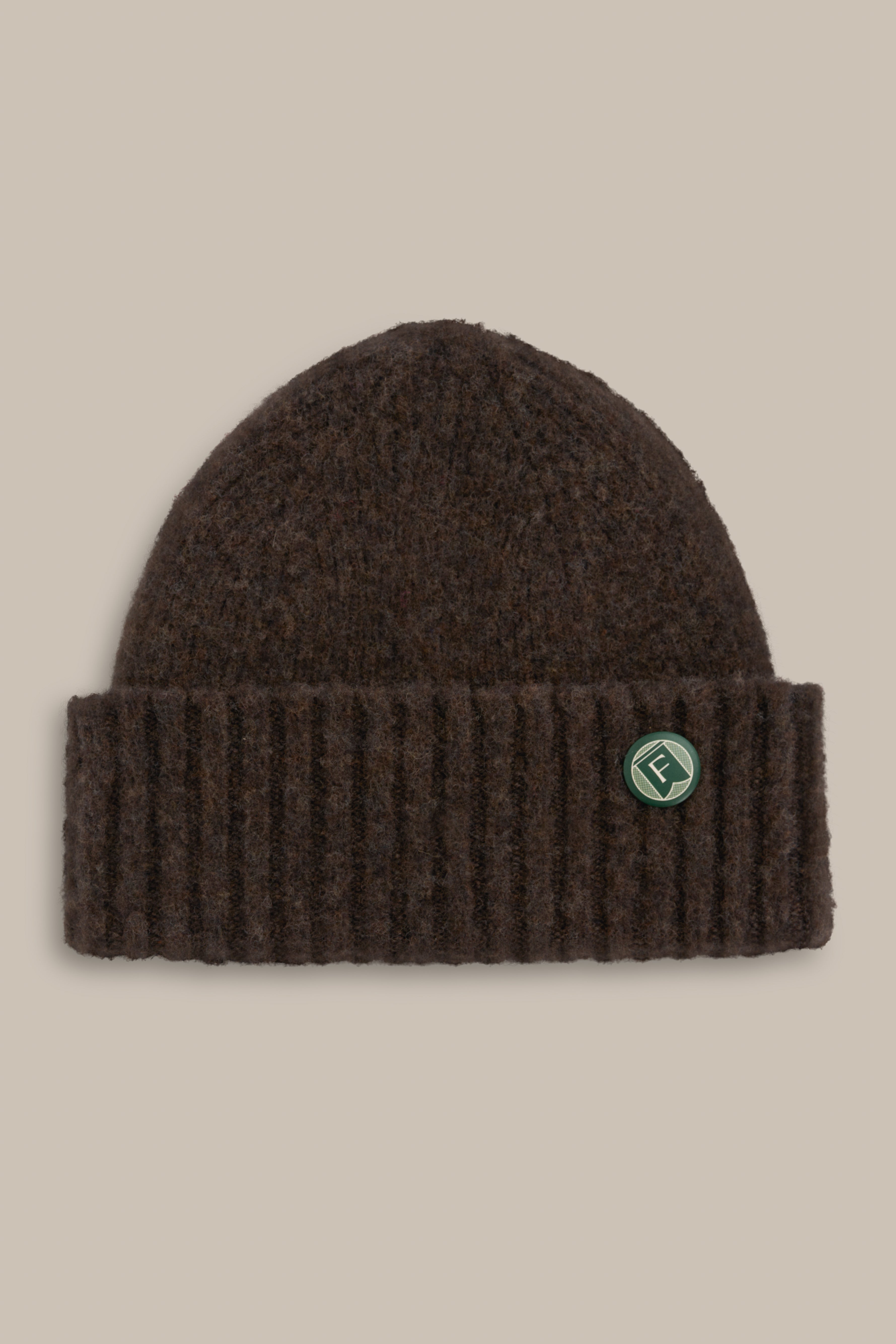Fishtail Shaggy Beanie - Brown